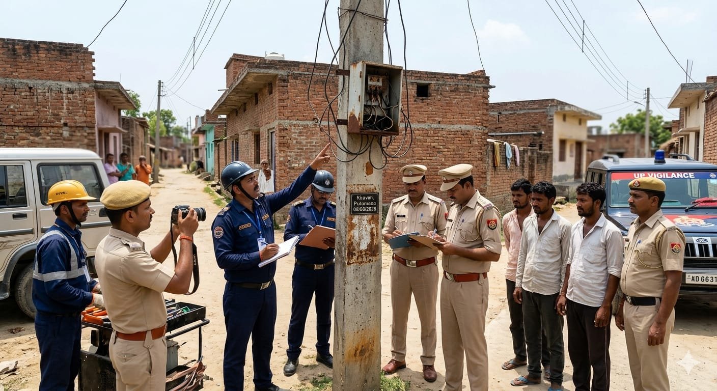 किरावली में बिजली चोरों पर विजीलैंस का डंडा: ओवरलोडिंग से जल रहा था ट्रांसफार्मर, 5 लोग रंगे हाथों पकड़ाए, FIR दर्ज